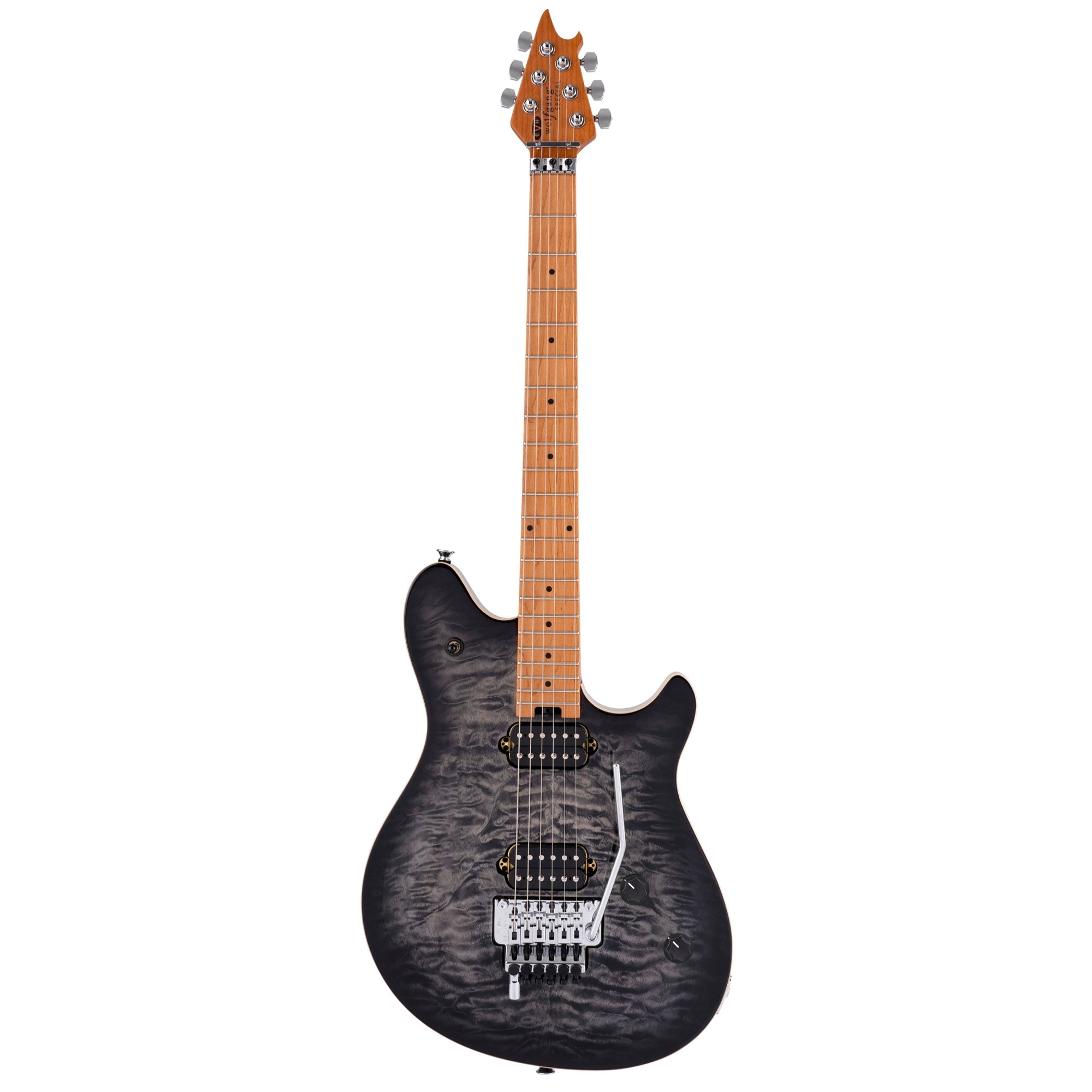 EVH Wolfgang Special QM Baked Maple Fingerboard Charcoal Burst