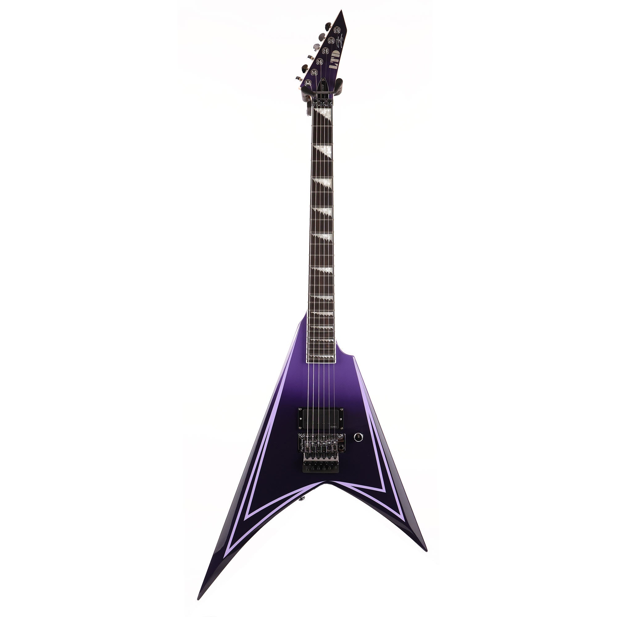 ESP LTD Alexi Laiho Hexed Signature Purple Fade Satin with Ripped Pinstripes Used